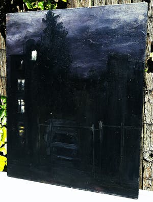Ernst Voss - New York Nocturnes, olieverf op doek (2x) kopen? Bied vanaf 500!