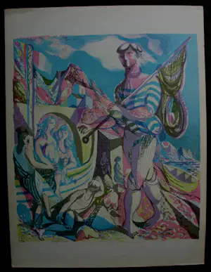 Nicolaas Wijnberg - Kleurenlitho: Zuid Franse visser - 1947 kopen? Bied vanaf 49!