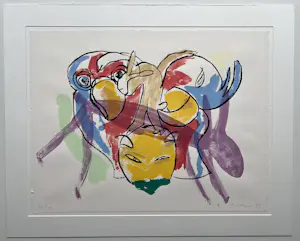 Anton Vrede - handgesigneerde litho | 'Zonder titel' | 1997 kopen? Bied vanaf 1!