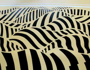 Dick Elffers - Zeefdruk: landschap - 1973 verkocht voor € 55!