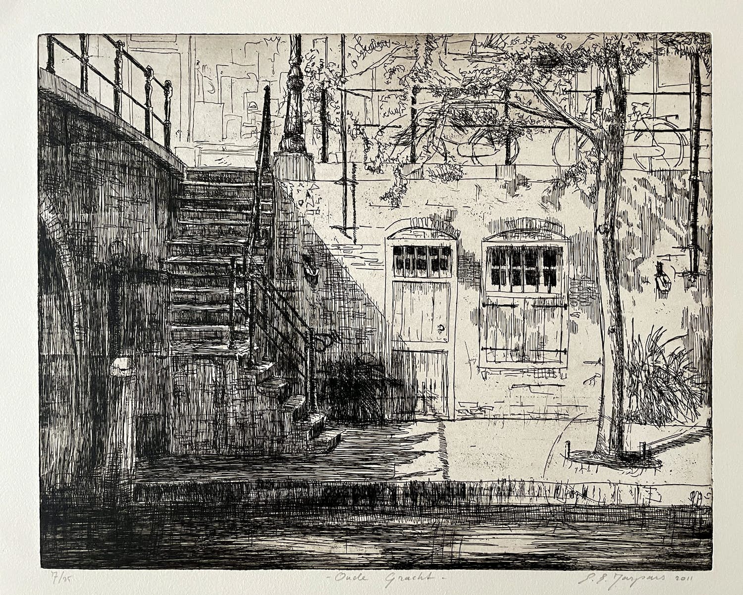 Eddy Jaspars - Oude Gracht (Utrecht) verkocht voor € 70!