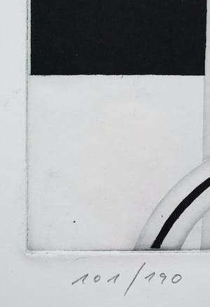 Gerd van Dulmen - Surrealistische voorstelling met wormen, ets kopen? Bied vanaf 35!