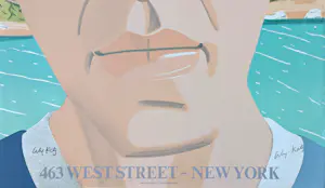 Alex Katz - "Alex" (Self Portrait with sunglasses) Mourlot, New York 1970 kopen? Bied vanaf 300!