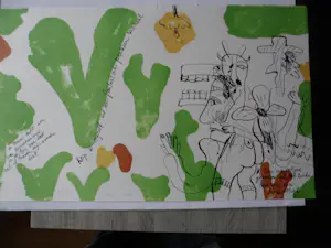 Anton Martineau - Zeefdruk, titel, "Poetry of a dual talent". kopen? Bied vanaf 35!