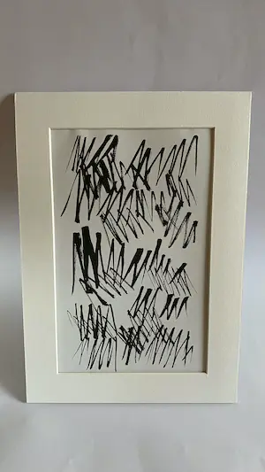 Jan Schoonhoven - Twee Offset-Litho's op papier naar een Inkt/Penseel Uit 1976 kopen? Bied vanaf 35!