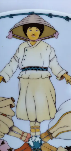 Villeroy en Boch - Herinneringsbord Unicef - Internationaal Jaar van het Kind kopen? Bied vanaf 15!