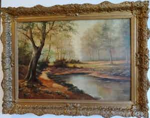 Hermanus Cornelis Hokken - bosgezicht verkocht voor € 50!