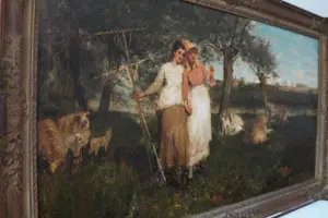 Thomas Austen Brown - Schilderij vrouwen in landschap kaufen? Bieten Sie von 1795!