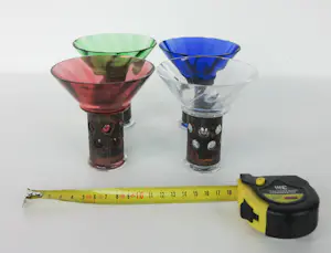 Borek Sipek - / Ajeto voor Alterego, Vier glazen kaarsenhouders in verschillende kleuren kopen? Bied vanaf 100!