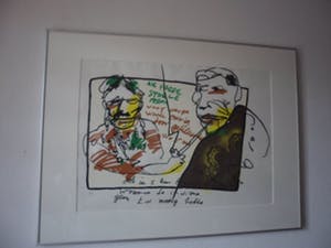 Herman Brood - Kleurenzeefdruk "Paddo's". kopen? Bied vanaf 125!