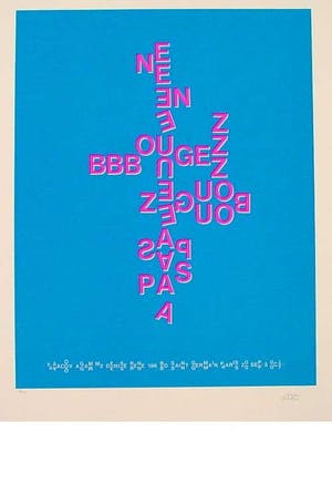 Buy Yaacov Agam - "ne bougez pas" 4 Serigrafien (pink/orange/blau/gelb), alle handsigniert/num.? Bid from 860!