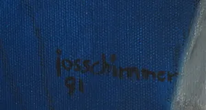 Jos Schimmer - Olieverf op doek, Zonder titel - Ingelijst (Groot) kopen? Bied vanaf 1!