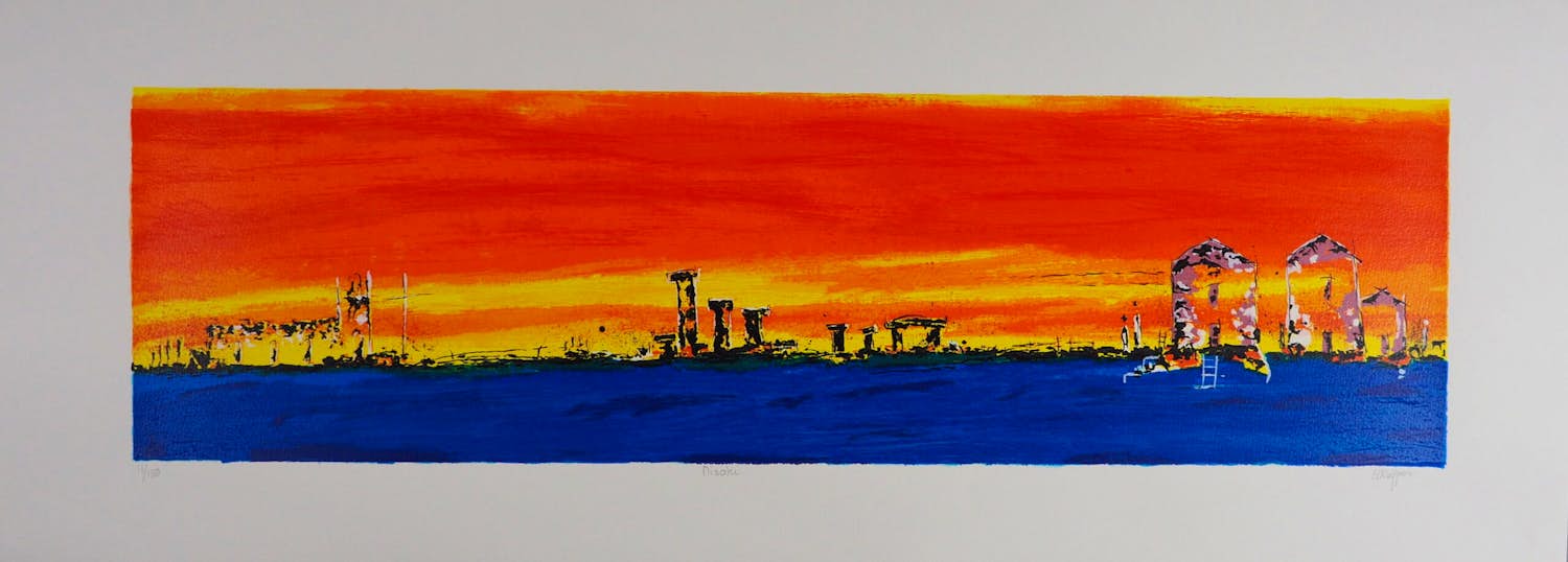 Henk Kuijpers - Kleurenzeefdruk NISAKI GROOT!!!! kopen? Bied vanaf 45!