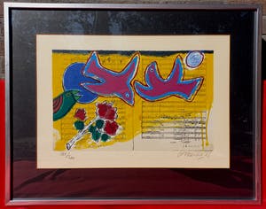 Corneille - Hommage a Mozart, zeefdruk (ingelijst, groot) kopen? Bied vanaf 275!