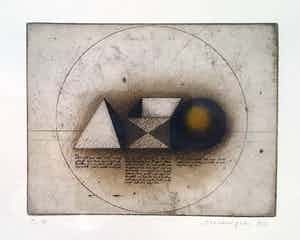 Friedrich Meckseper - ‘Kleine Dreierlei’ , ets A.E. verkocht voor € 55!