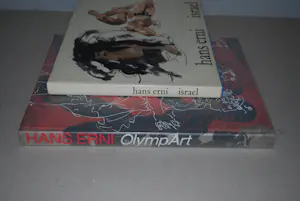 Hans Erni - 2 hardcovers: OlympArt / Olympische spelen & 'Israel' met originele tekening kopen? Bied vanaf 175!