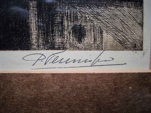 Petrus Johannes Teunissen - Prachtige ca. 1920 Ets "Amsterdam het Bickerseiland" gesigneerd kopen? Bied vanaf 1!