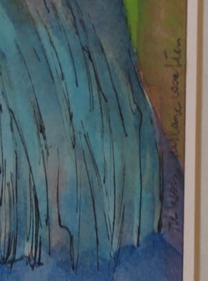 Joe Wols - Aquarel, Het lange wachten - Ingelijst kopen? Bied vanaf 1!