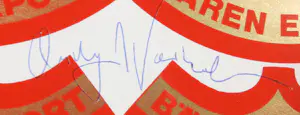 Andy Warhol - Gesigneerde offset, Bären Export - Ingelijst (inclusief catalogus!) kopen? Bied vanaf 1!