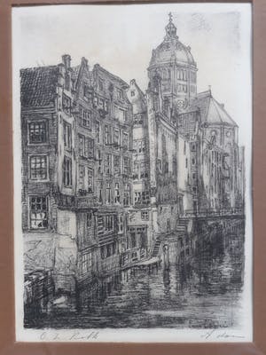 Louis Landre - oude zijds kolk (amsterdam). kopen? Bied vanaf 40!