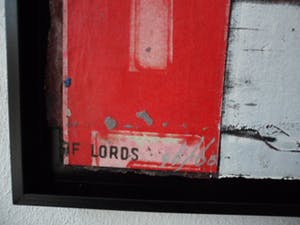 George Heidweiller - Zeefdruk op doek opgeplakt op karton. Titel, "Corona". kopen? Bied vanaf 150!