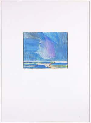 Paul Overhaus - Gemengde techniek, Boven wad - Ingelijst verkocht voor € 1!