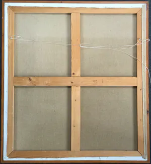 Eva van der Vaart - van Steenbergen - figuratief olieverfschilderij in houten lijst (Groot!) kopen? Bied vanaf 135!