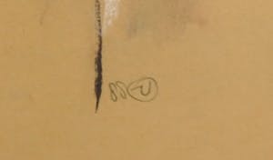 Henny van der Vegt - Pastelkrijt, Zonder titel - Ingelijst kopen? Bied vanaf 1!