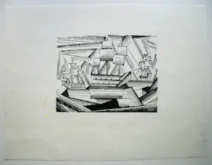 Lyonel Feininger - Kreuzende Segelschiffe II. kopen? Bied vanaf 1190!
