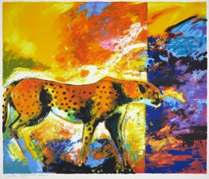 Carlos Blaaker - Zeefdruk, Cheet'ah (Groot) kopen? Bied vanaf 10!