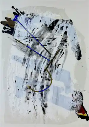 Lei Molin - Abstracte compositie - 1985 (nette lijst!) verkauft für € 315!