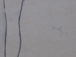 Herman Bieling - Staand vrouwelijk naakt - Inkttekening kopen? Bied vanaf 50!