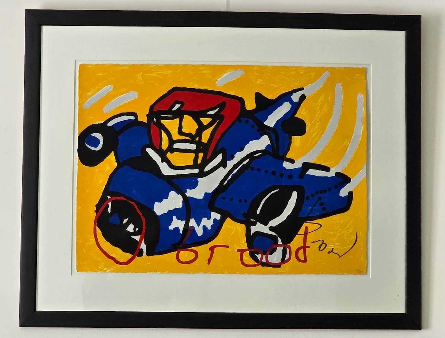 Herman Brood - Vliegtuig - Handgesigneerd - 187/250 kopen? Bied vanaf 450!