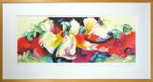 Tilly Wils - Zeefdruk, Papavers - Ingelijst (Groot) verkocht voor € 60!