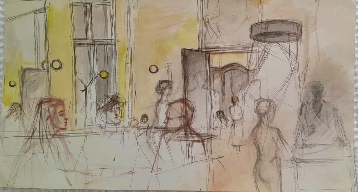 Edwin Dickman - Café Einstein Figuren kopen? Bied vanaf 180!