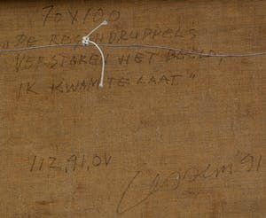 Henk van Vessem - Gouache: De regendruppels verstoren het beeld ik kwam te laat' kopen? Bied vanaf 350!