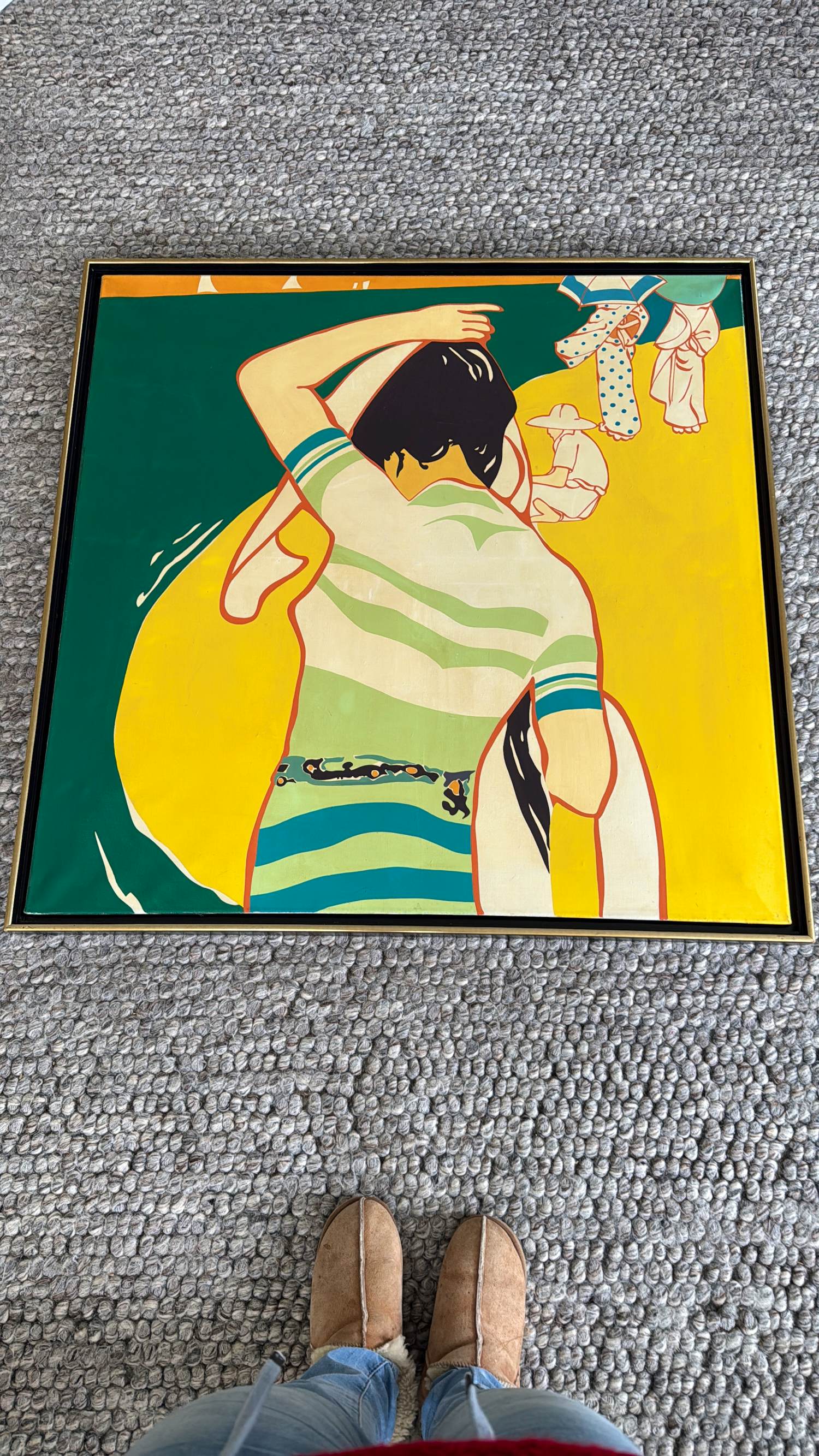 Toni Burgering - Strand gezicht kopen? Bied vanaf 250!