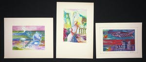 Joe Wols - Lot van drie gouache tekeningen op papier kopen? Bied vanaf 1!