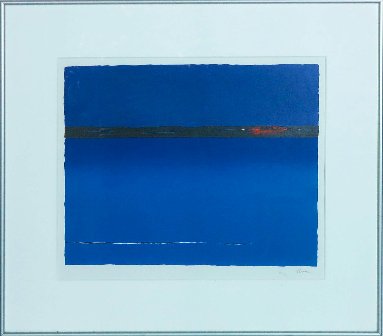 Buy Piet Teraa - Zeefdruk, Zonder titel - Ingelijst? Bid from 80!