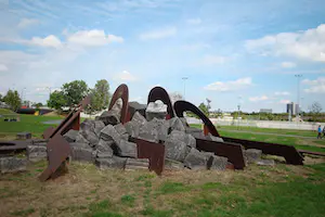 Kor Heemsbergen - Ingelijste gouache, Abstracte voorstelling – ca. 1970 kopen? Bied vanaf 80!