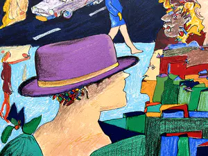 Pim van Halem - handgesigneerde zeefdruk | 'Kus van oma/opa's hoed' | 1993 kopen? Bied vanaf 1!