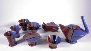 Ed Meissenberg - Aardewerk, 15-delig serviesset verkocht voor € 1!