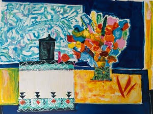 Wendy Chazin - Flowers with tablecloths kopen? Bied vanaf 70!