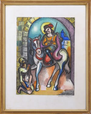 Matthieu Wiegman - Aquarel en zeefdruk, Martinus van Tours kopen? Bied vanaf 100!