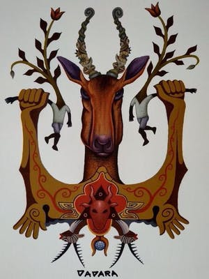 Dadara - Zeefdruk: Deer kopen? Bied vanaf 120!
