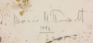 Mihajlo Petkovic - Lot van drie schilderijen in gemengde techniek op papier kopen? Bied vanaf 80!