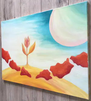 Jaap Zwart - Surrealistische landschap | olieverf op doek kopen? Bied vanaf 1!