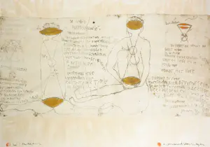 Anton Heyboer - Gouache, Parapsychologie - Ingelijst (Groot) kopen? Bied vanaf 300!