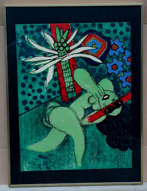 Corneille - Ingelijste litho: Elle est fleur - 1972 kopen? Bied vanaf 375!