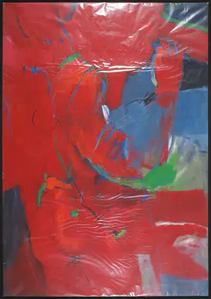 Franscz Witte - Gemengde techniek op papier, Abstracte voorstelling (Groot) kopen? Bied vanaf 1!